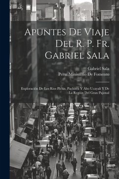 Apuntes De Viaje Del R. P. Fr. Gabriel Sala: Exploración De Los Rios Pichis, Pachitea Y Alto Ucayali Y De La Región Del Gran Pajonal - Sala, Gabriel