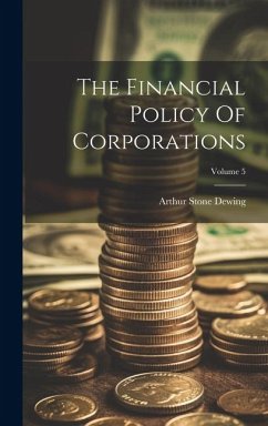 Cover The Financial Policy Of Corporations; Volume 5
