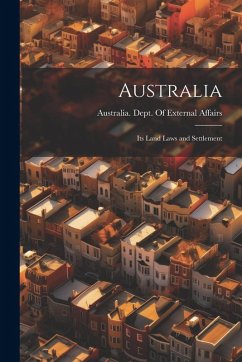 Cover Australia; its Land Laws and Settlement
