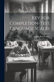 Key for Completion-test Language Scales