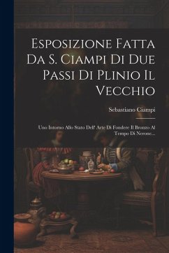 Cover Esposizione Fatta Da S. Ciampi Di Due Passi Di Plinio Il Vecchio
