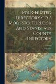Polk-husted Directory Co.'s Modesto, Turlock And Stanislaus County Directory; Volume 6