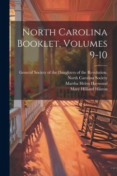 Cover North Carolina Booklet, Volumes 9-10