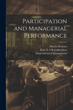 Participation and Managerial Performance - McInnes, Morris; Ramakrishnan, Ram T. S.