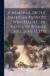 A Memorial Of The American Patriots Who... - Bild 1