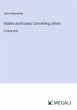 Studies and Essays: Concerning Letters - Bild 1