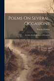 Poems On Several Occasions: By Miss Priscilla Pointon, Of Lichfield