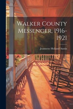 Cover Walker County Messenger, 1916-1921