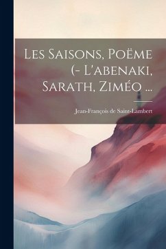 Cover Les Saisons, Poëme (- L'abenaki, Sarath, Ziméo ...