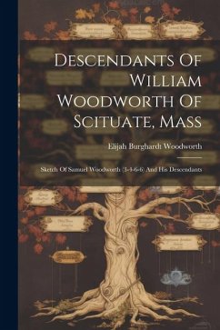 Descendants Of William Woodworth Of Scituate, Mass: Sketch Of Samuel Woodworth (3-4-6-6) And His Descendants - Woodworth, Elijah Burghardt