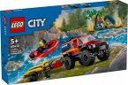 LEGO® City Fire 60412 Feuerwehrgeländewagen mit Rettungsboot
