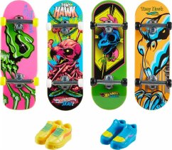 Von Tony Hawk inspiriertes Hot Wheels Skate Neon Bones Fingerboard und abnehmb