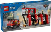 LEGO® City Fire 60414 Feuerwehrstation mit Drehleiterfahrzeug