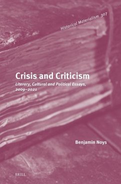 Crisis and Criticism - Noys, Benjamin