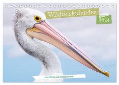 Wildtierkalender (Tischkalender 2024 DIN A5 quer), CALVENDO Monatskalender - Schaarschmidt, Christoph