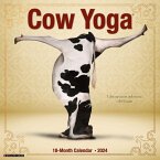 Cow Yoga 2024 12 X 12 Wall Calendar
