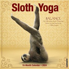 Sloth Yoga 2024 12 X 12 Wall Calendar - Willow Creek Press