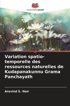 Variation spatio-temporelle des ressources naturelles de Kudapanakunnu Grama Panchayath - Nair, Aravind S.