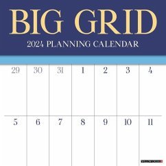 Big Grid (Jewel) 2024 12 X 12 Wall Calendar - Willow Creek Press