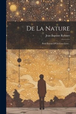 De La Nature - Robinet, Jean Baptiste