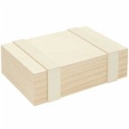 Aufbewahrungsbox aus Holz mit 6 Fächern, FSC 100%