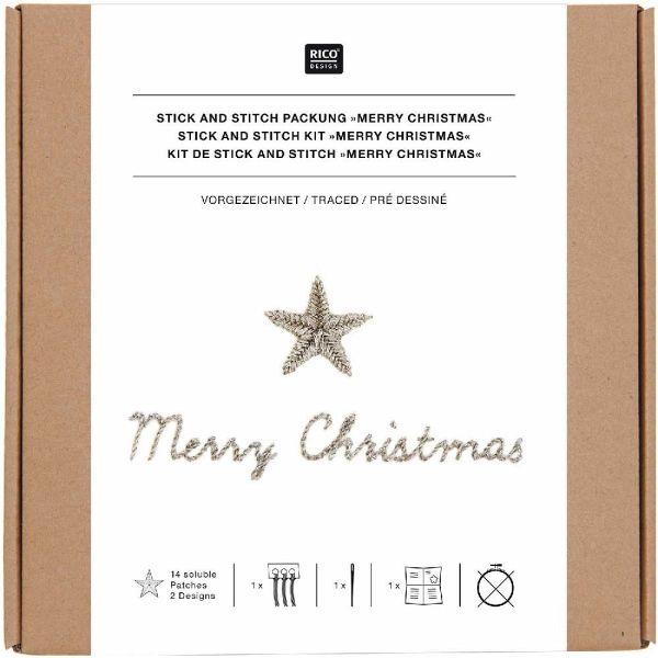 Stick and Stitch Packung Merry Christmas