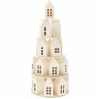 Adventskalender &quote;Holz-Haus-Pyramide&quote;, 29 Teile, FSC 100%