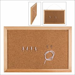 Cover Pinnwand simple aus Kork, ca. 30 x 20 cm
