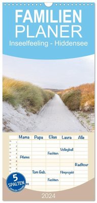 Familienplaner 2024 - Inseelfeeling - Hiddensee mit 5 Spalten (Wandkalender, 21 x 45 cm) CALVENDO