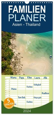 Familienplaner 2024 - Asien - Thailand mit 5 Spalten (Wandkalender, 21 x 45 cm) CALVENDO