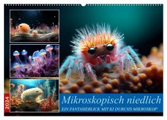 Mikroskopisch niedlich (Wandkalender 2024 DIN A2 quer), CALVENDO Monatskalender