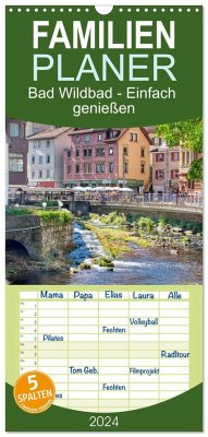 Familienplaner 2024 - Bad Wildbad - Einfach genießen mit 5 Spalten (Wandkalender, 21 x 45 cm) CALVENDO