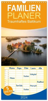 Familienplaner 2024 - Traumhaftes Baltikum mit 5 Spalten (Wandkalender, 21 x 45 cm) CALVENDO
