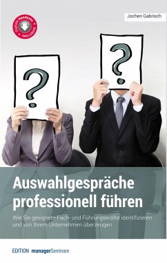 Auswahlgespräche professionell führen (eBook, PDF) - Gabrisch, Jochen