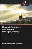 Decentramento e autonomia intergovernativa