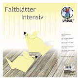 URSUS Falten Faltblätter Uni intensiv, Plakatkarton, 65 g/m², 20 x 20 cm, hellgelb