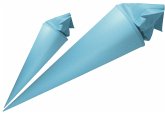 URSUS Schultüten Bastel-Schultüte mit Filzmanschette, hellblau, Höhe: 35 cm, Durchmesser: 11,5 cm