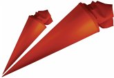 URSUS Schultüten Bastel-Schultüte mit Filzmanschette, rubinrot, Höhe: 35 cm, Durchmesser: 11,5 cm