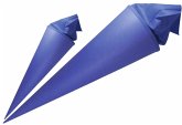 URSUS Schultüten Bastel-Schultüte mit Filzmanschette, königsblau, Höhe: 35 cm, Durchmesser: 11,5 cm