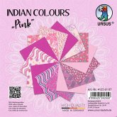 URSUS Spezialpapiere Indian Colours, pink, 13,7 x 13,7 cm, 10 Blatt