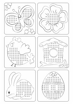 Cover URSUS Sticken Kreuzstich-Vorlagen für Kinder, 8 Blatt Fotokarton A4