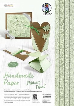 Cover URSUS Spezialpapiere Handmade Paper Noblesse Mint, 23 x 33 cm, 8 Blatt