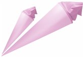 URSUS Schultüten Bastel-Schultüte mit Filzmanschette, rosa pink, Höhe: 35 cm, Durchmesser: 11,5 cm
