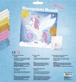 URSUS Kinder-Bastelsets Moosgummi Mosaiken Glitter Pegasus, Bastelset aus Moosgummi-Stickern, ca. 25x25cm