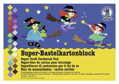 URSUS Basispapiere Super-Tonkartonblock, 220 g/m², Format 24 x 34 cm, 50 Blatt sortiert