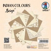 URSUS Spezialpapiere Indian Colours, beige, 13,7 x 13,7 cm, 10 Blatt URSUS Spezialpapiere Indian Colours, beige, 13,7 x 13,7 cm, 10 Blatt