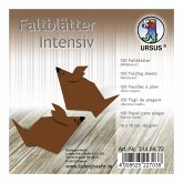 URSUS Falten Faltblätter Uni intensiv, Plakatkarton, 65 g/m², 10 x 10 cm, mittelbraun URSUS Falten Faltblätter Uni intensiv, Plakatkarton, 65 g/m², 10 x 10 cm, mittelbraun