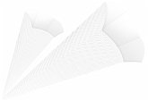 URSUS Schultüten 3D-Schultüten, weiß, Höhe: 68 cm, Durchmesser: 20 cm