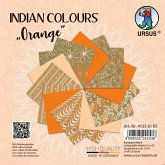 URSUS Spezialpapiere Indian Colours, orange, 13,7 x 13,7 cm, 10 Blatt