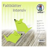 URSUS Falten Faltblätter Uni intensiv, Plakatkarton, 65 g/m², 20 x 20 cm, hellgrün
